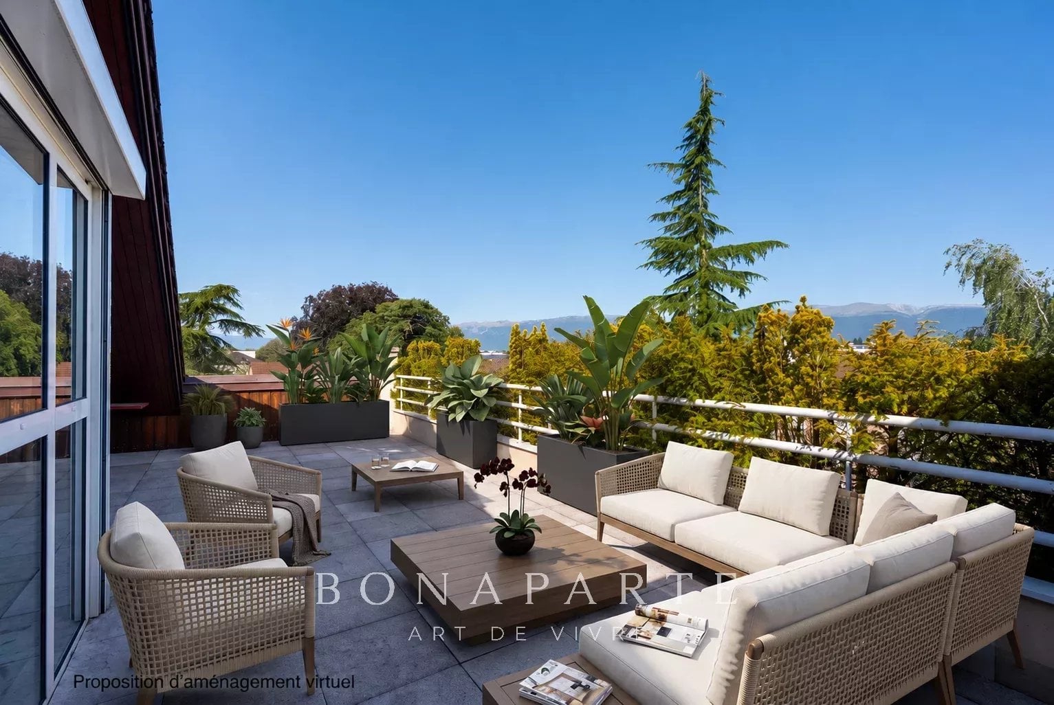 FERNEY-VOLTAIRE, APPARTEMENT T5, 4 TERRASSES, VUE